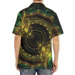 Steampunk Fractal Print Aloha Shirt
