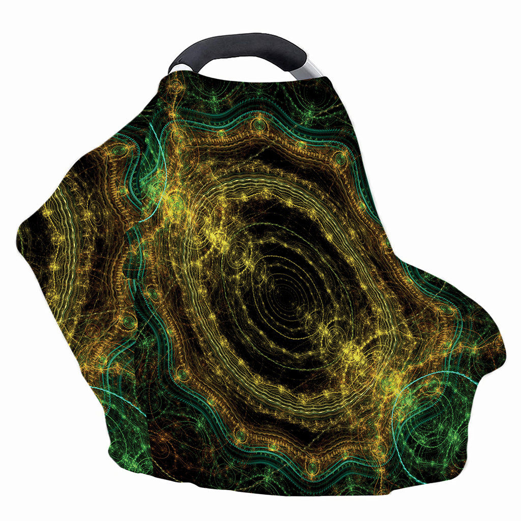 Steampunk Fractal Print Baby Seat Cover