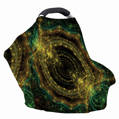 Steampunk Fractal Print Baby Seat Cover
