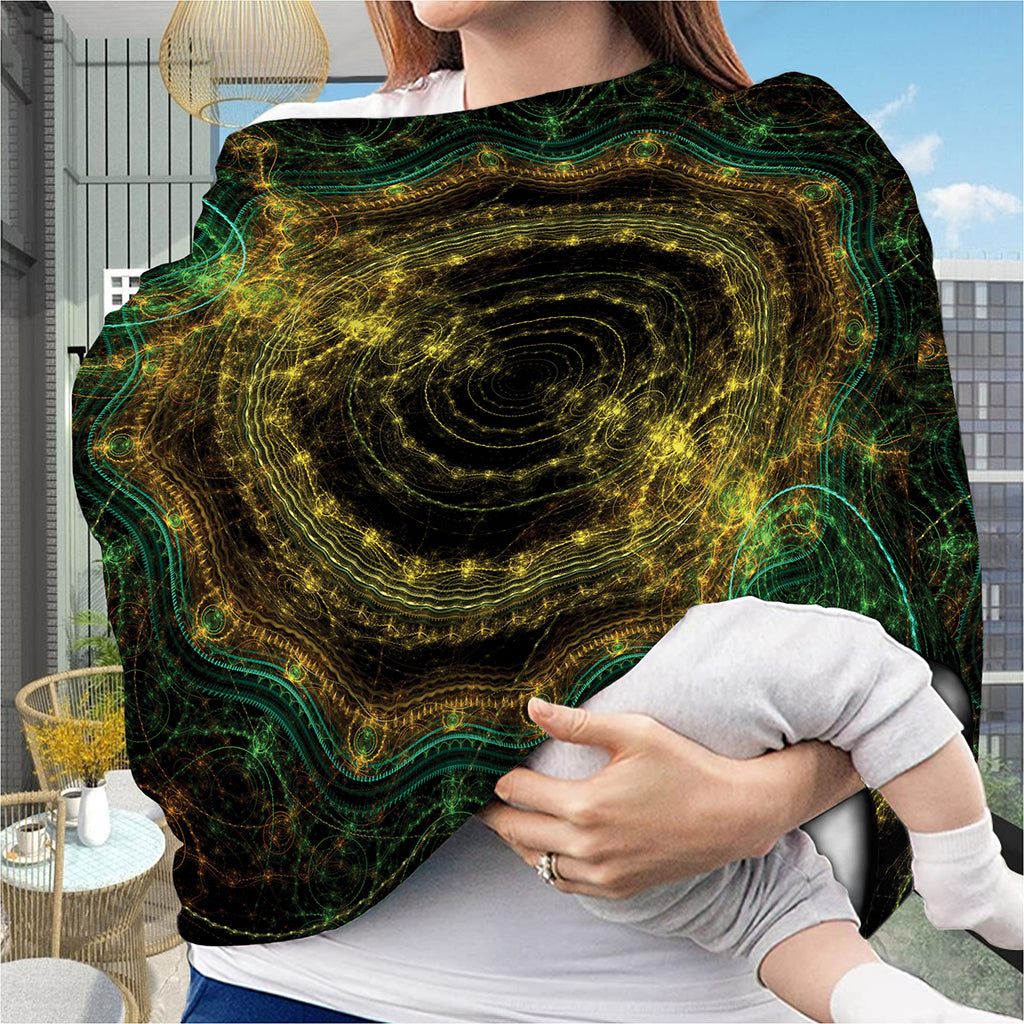 Steampunk Fractal Print Baby Seat Cover