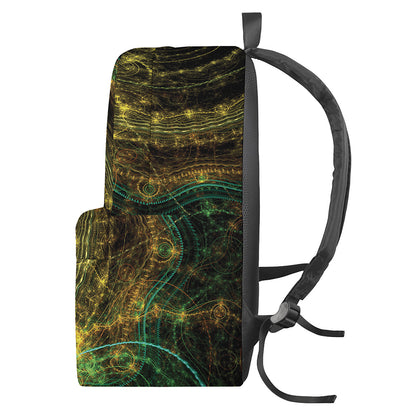 Steampunk Fractal Print Backpack