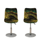 Steampunk Fractal Print Bar Stool Covers