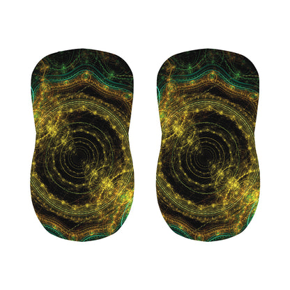 Steampunk Fractal Print Bar Stool Covers