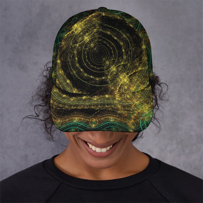 Steampunk Fractal Print Baseball Cap