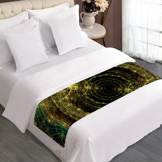 Steampunk Fractal Print Bed Runner