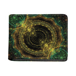 Steampunk Fractal Print Bifold Wallet