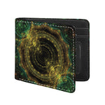 Steampunk Fractal Print Bifold Wallet