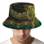 Steampunk Fractal Print Bucket Hat