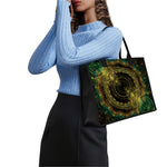 Steampunk Fractal Print Canvas Tote Bag