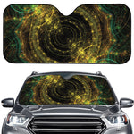 Steampunk Fractal Print Car Windshield Sun Shade