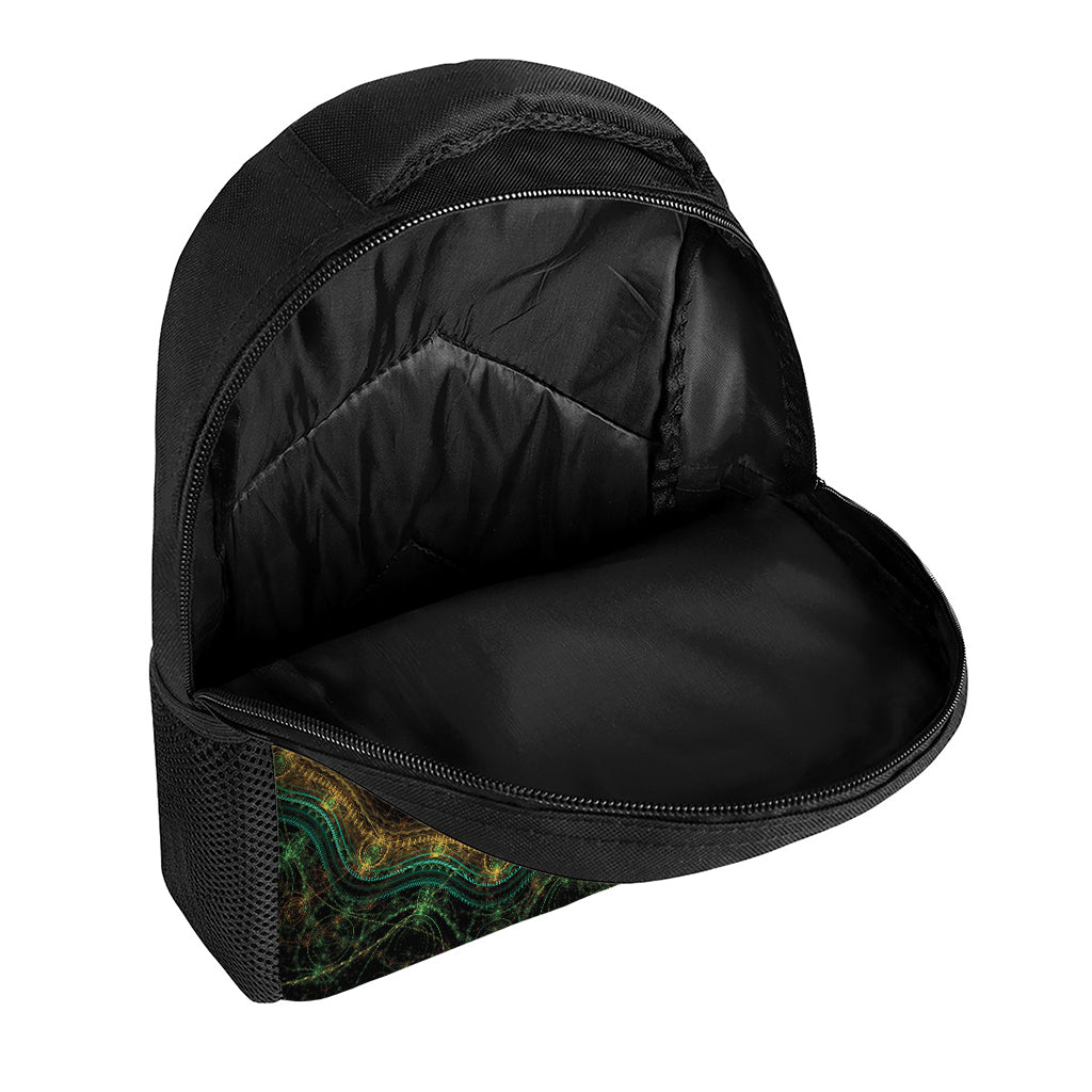 Steampunk Fractal Print Casual Backpack