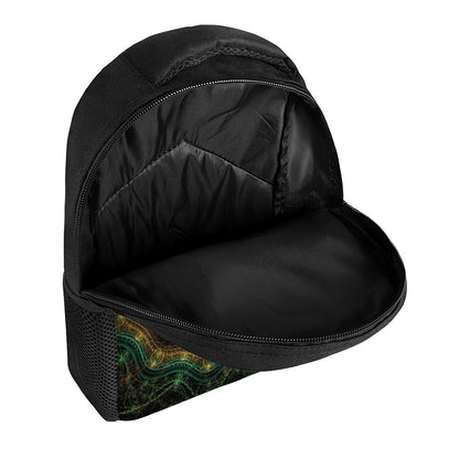 Steampunk Fractal Print Casual Backpack