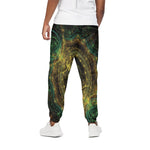 Steampunk Fractal Print Cotton Pants