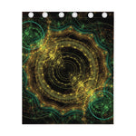 Steampunk Fractal Print Curtain