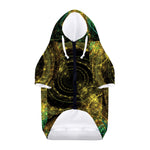 Steampunk Fractal Print Dog Zip Up Hoodie