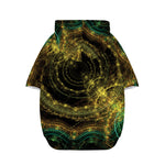 Steampunk Fractal Print Dog Zip Up Hoodie
