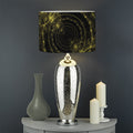 Steampunk Fractal Print Drum Lamp Shade