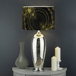 Steampunk Fractal Print Drum Lamp Shade