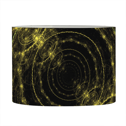 Steampunk Fractal Print Drum Lamp Shade