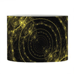 Steampunk Fractal Print Drum Lamp Shade