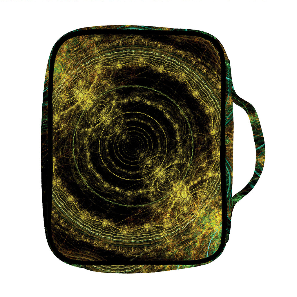 Steampunk Fractal Print Front Pocket Bible Bag
