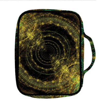 Steampunk Fractal Print Front Pocket Bible Bag