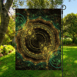 Steampunk Fractal Print Garden Flag