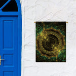 Steampunk Fractal Print Garden Flag