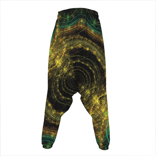 Steampunk Fractal Print Hammer Pants
