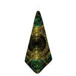 Steampunk Fractal Print Hand Towel