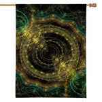 Steampunk Fractal Print House Flag