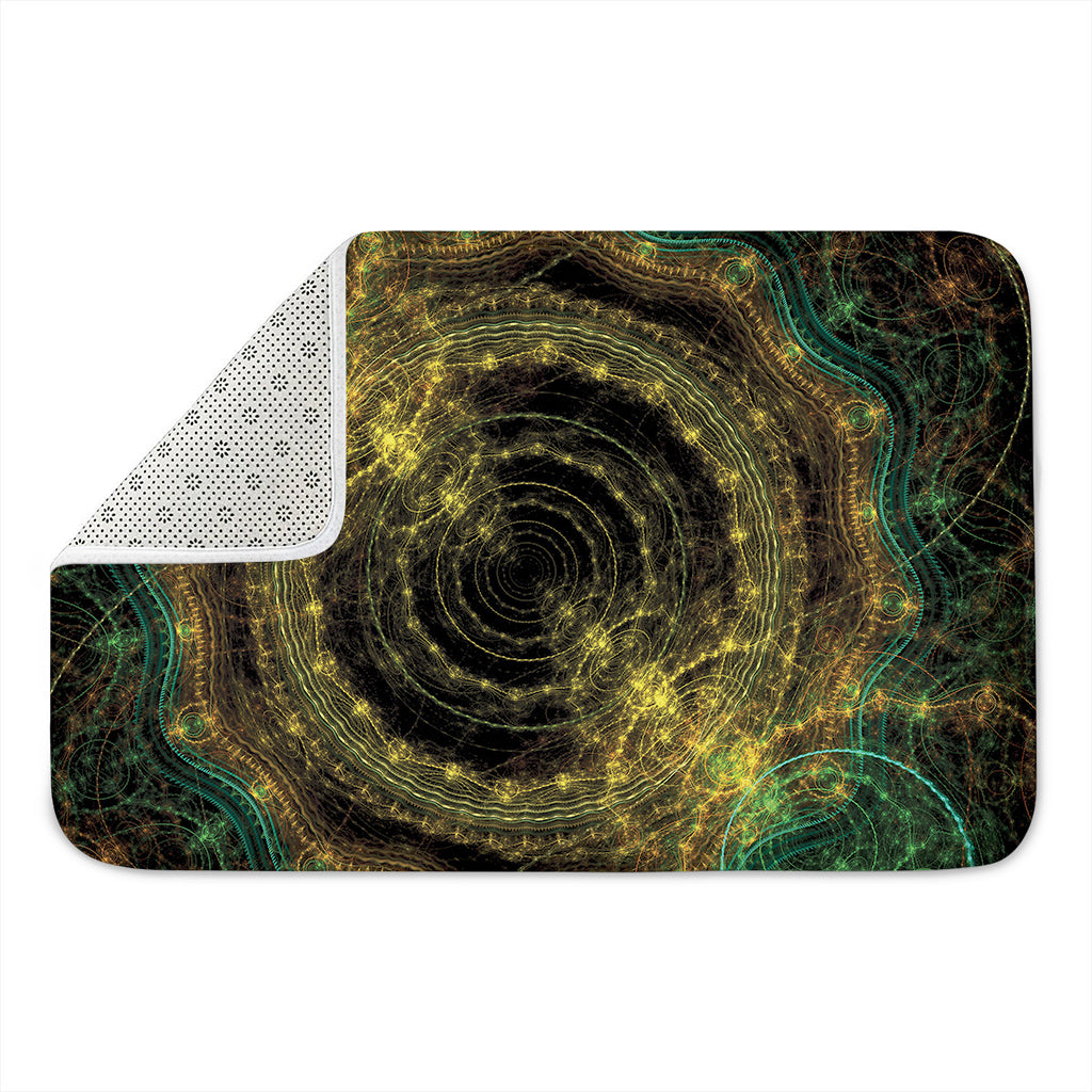 Steampunk Fractal Print Indoor Door Mat