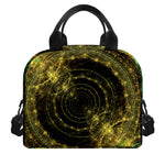 Steampunk Fractal Print Insulated Lunch Bag