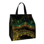 Steampunk Fractal Print Insulated Lunch Tote