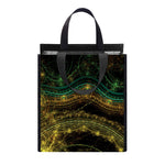 Steampunk Fractal Print Insulated Lunch Tote
