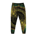 Steampunk Fractal Print Jogger Pants