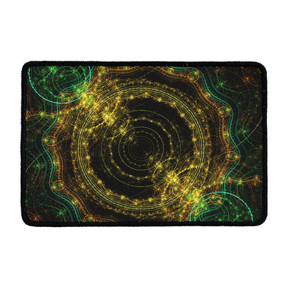 Steampunk Fractal Print Kitchen Mat