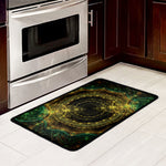Steampunk Fractal Print Kitchen Mat
