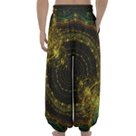 Steampunk Fractal Print Lantern Pants