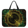 Steampunk Fractal Print Laptop Sleeve With Handle
