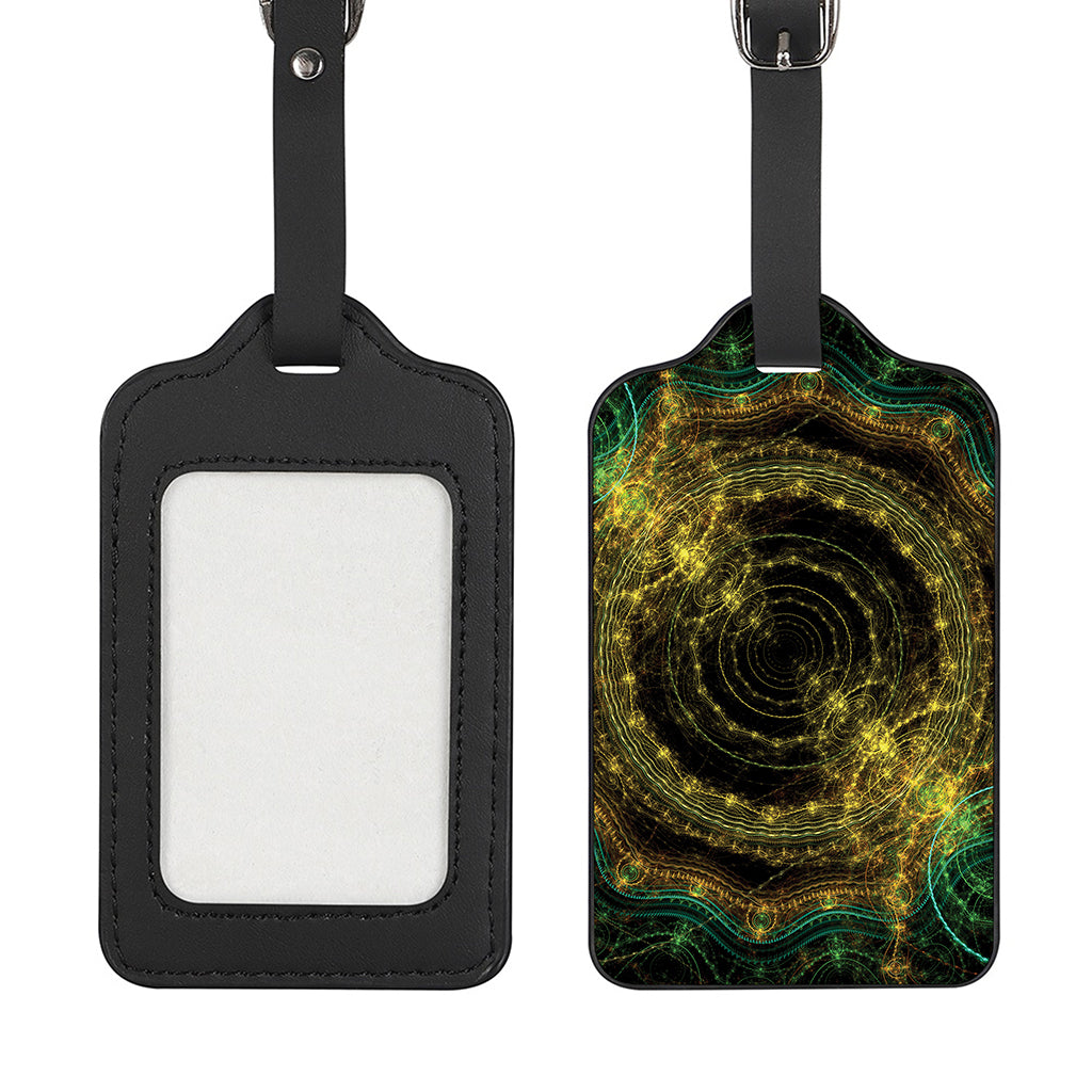 Steampunk Fractal Print Luggage Tag