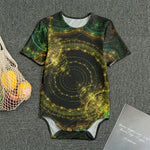 Steampunk Fractal Print Men's Bodysuit