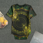 Steampunk Fractal Print Men's Bodysuit