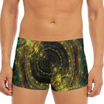 Steampunk Fractal Print Men's Short Boxer Briefs