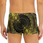 Steampunk Fractal Print Men's Short Boxer Briefs