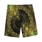 Steampunk Fractal Print Men's Sports Shorts