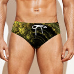 Steampunk Fractal Print Men's Swim Briefs