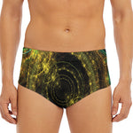 Steampunk Fractal Print Men's Triangle Swim Briefs