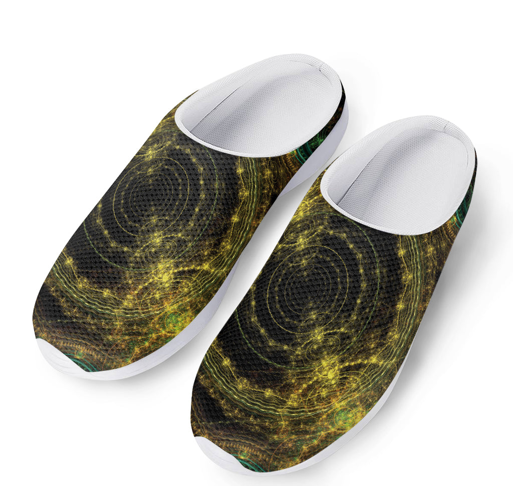 Steampunk Fractal Print Mesh Casual Shoes