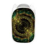 Steampunk Fractal Print Mesh Laundry Hamper